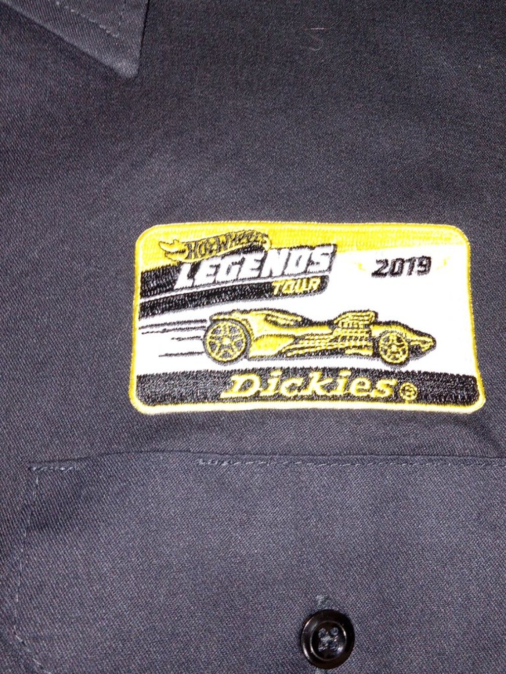 Dickies Hot Wheels 2019 Legends Tour FLEX Short Sleeve Polo Work Shirt Sz XL - Picture 3 of 11